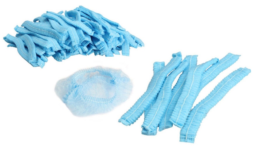 Image 2: 200x Disposable Hair Net Cap