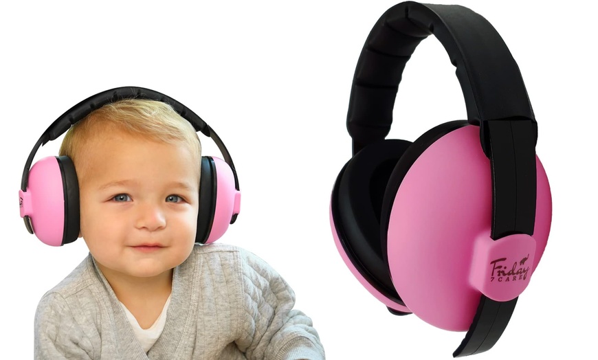 Image 3: Friday 7Care Baby Ear Noise Cancelling Sound Proof Infant Headphones