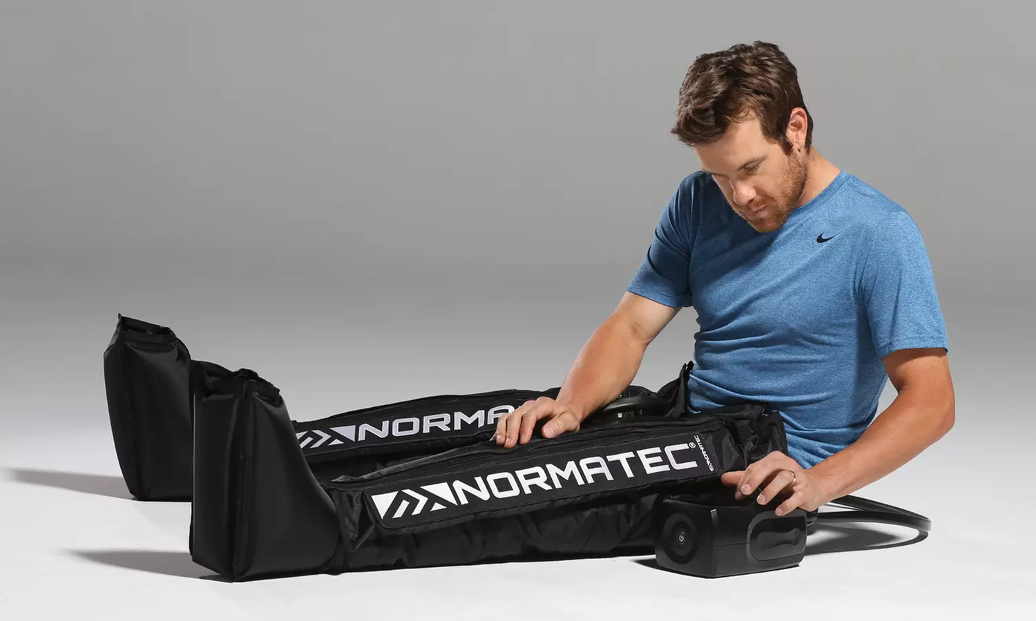 Experience relief with Normatec compression boot sessions