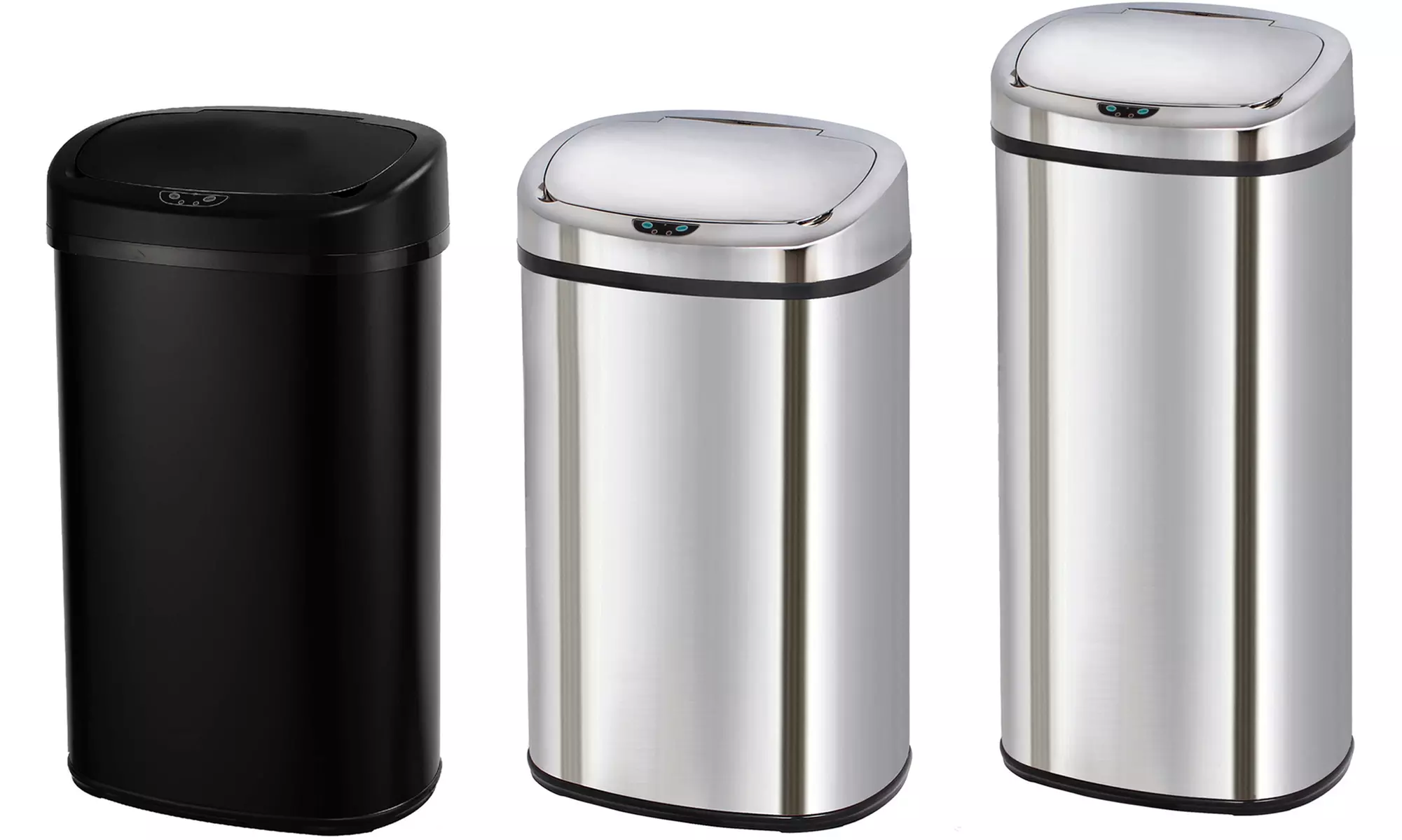 Poubelle automatique en acier inoxydable