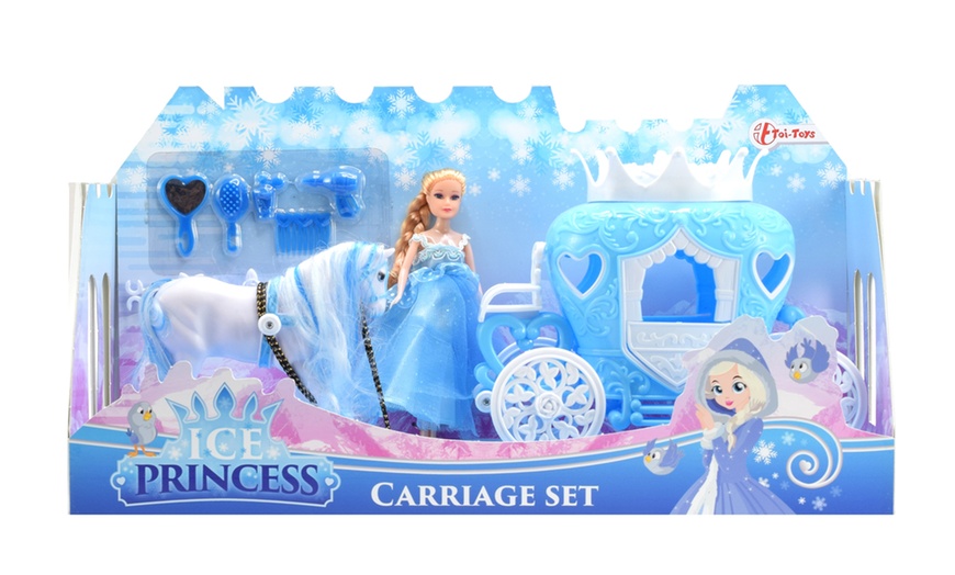 Image 1: Ice Princess Doll with Carriage