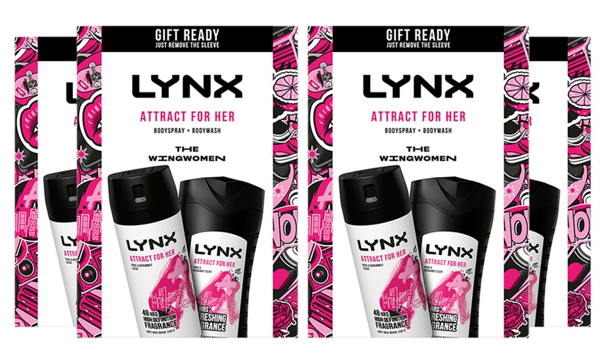 Image 5: Up to Four Lynx Attract For Her Body Spray and Wash Duo Gift Set