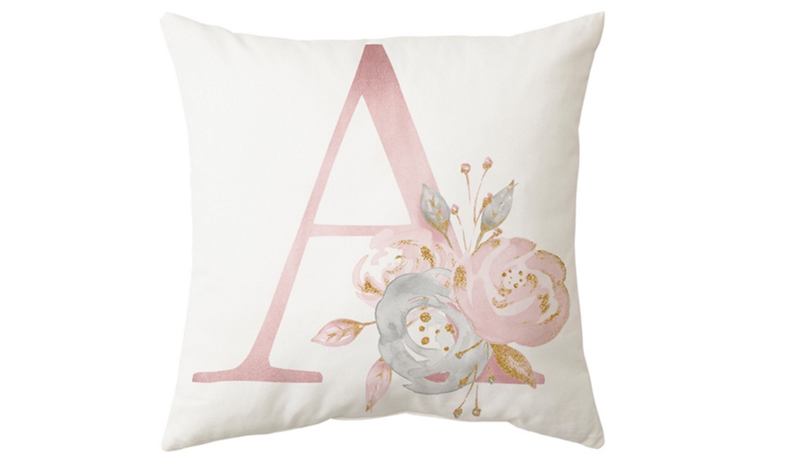 Image 6: Pink Letter Pillow Cushion Cover