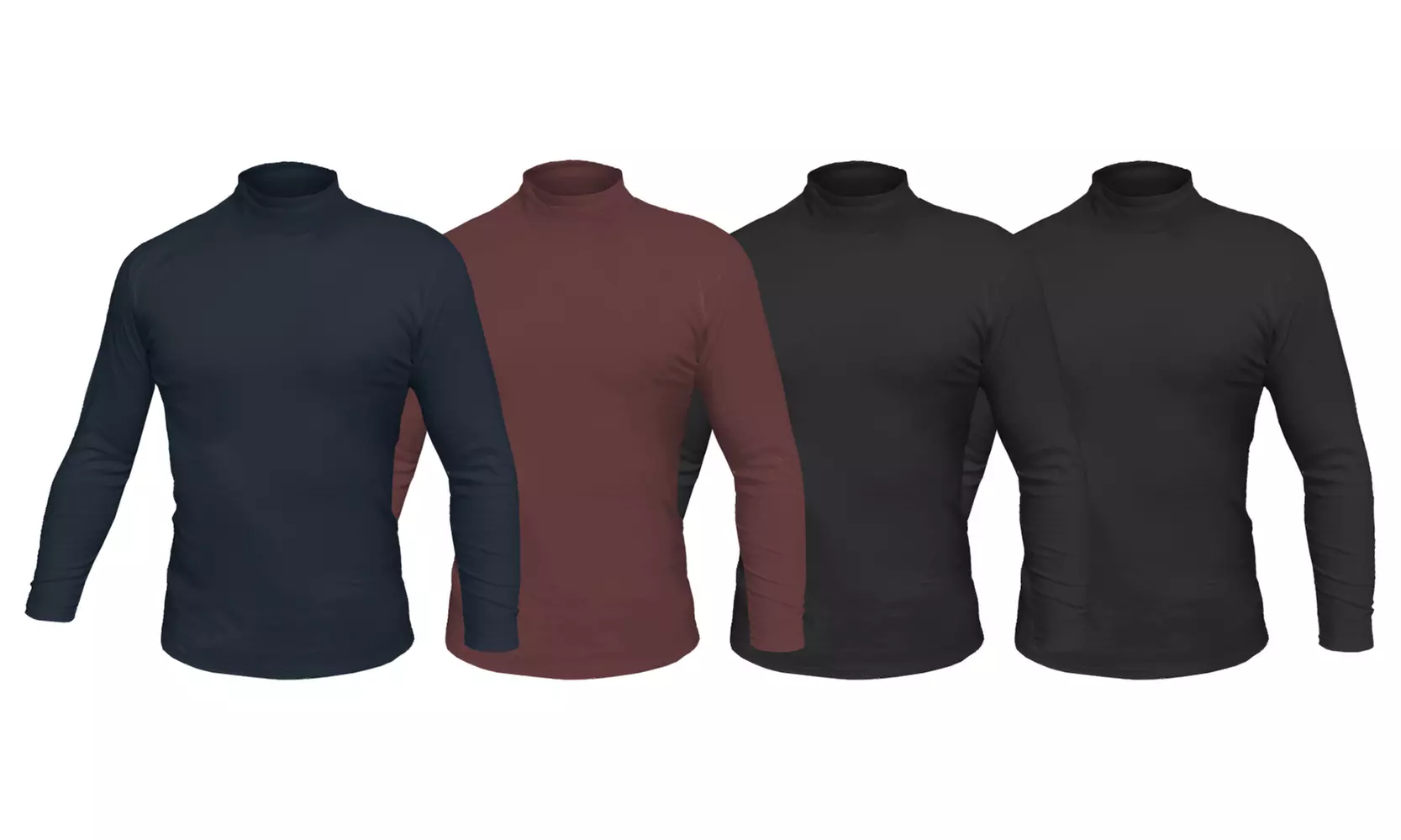 4er-Pack Liabel Herren-Langarmshirt