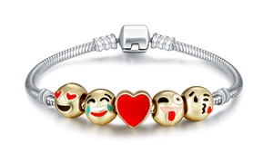 Silver Emoji Bracelet