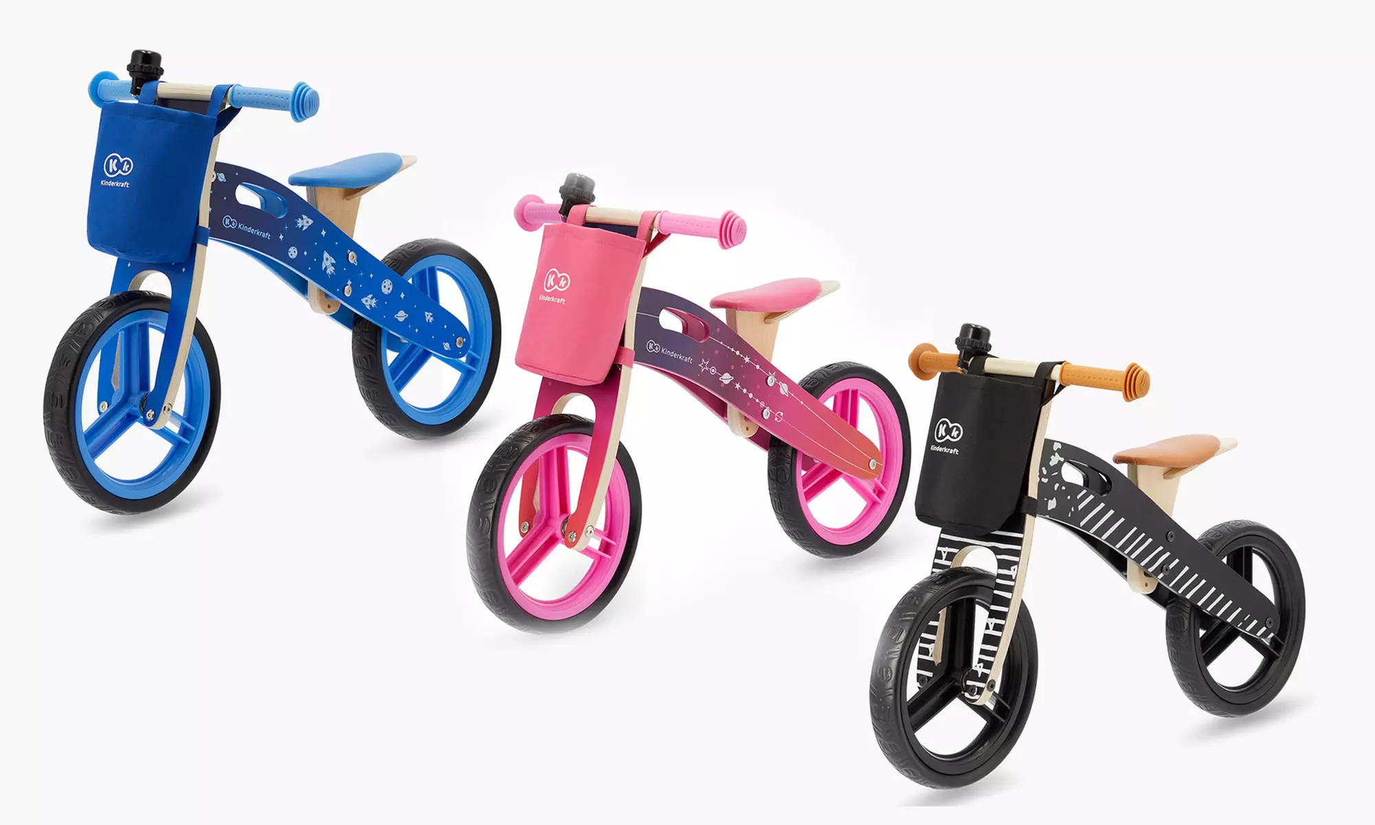 Vélo draisienne en bois RUNNER KINDERKRAFT avec accessoires - Primary Image