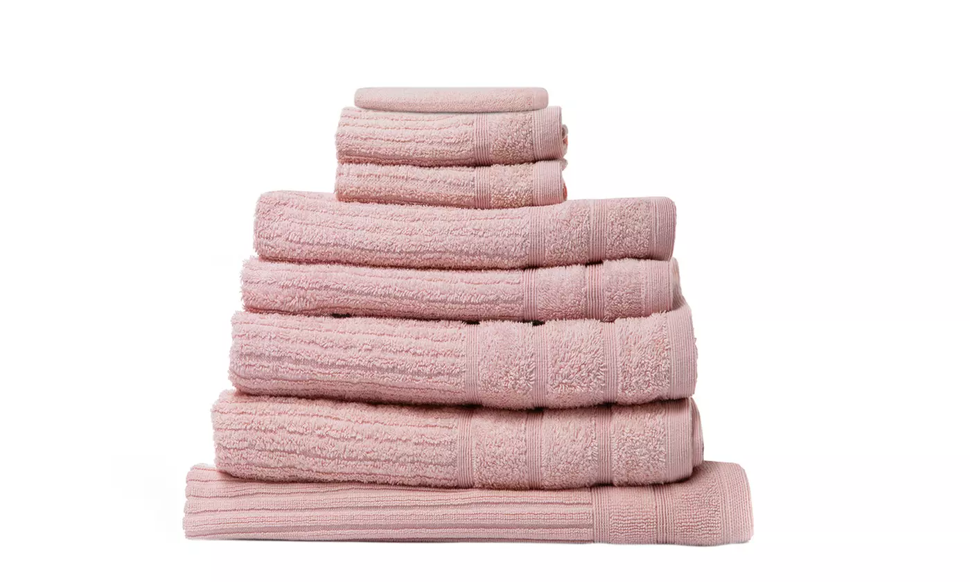 Royal Comfort Egyptian Cotton 8 Piece Towel Pack Granite, White & More