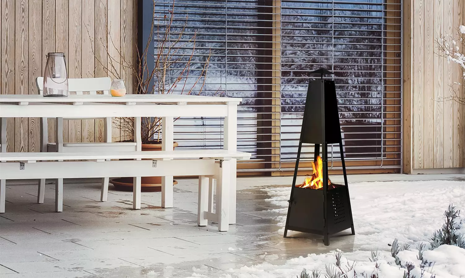 1 ou 2 braseros en forme de pyramide Marbella - Primary Image