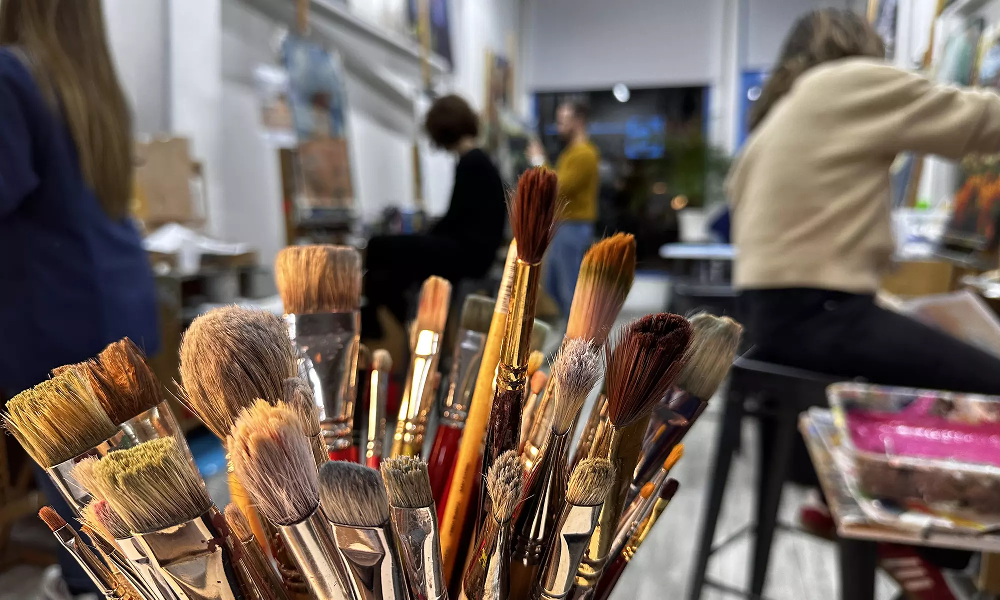 Desayuno con arte o BeerArt: pintura y bebida para 1 o 2 personas