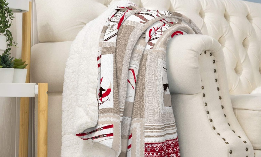 Image 9: Sherpa-Kuscheldecke