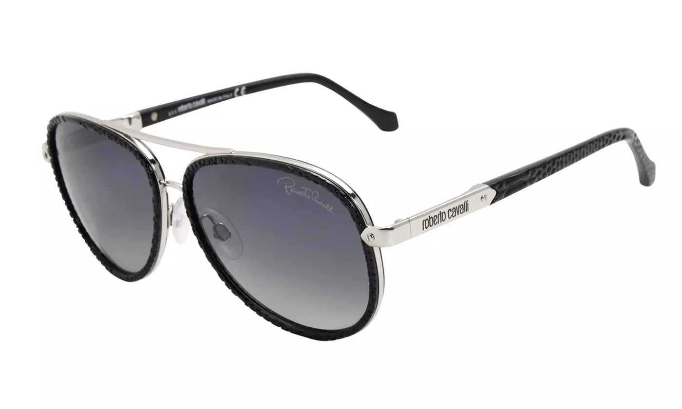 Roberto Cavalli Unisex Polarized Aviator Sunglasses - Primary Image