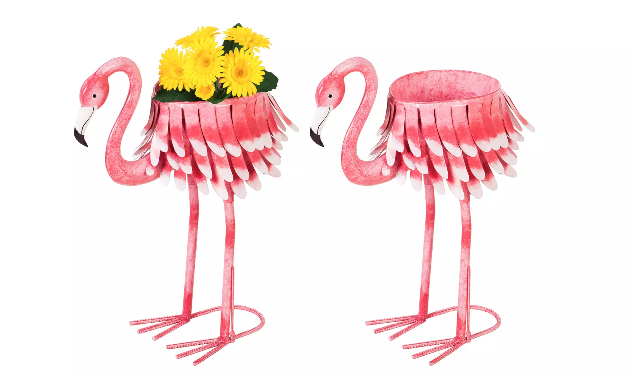 Metal Flamingo Drink Chiller or Planter - Second Medium