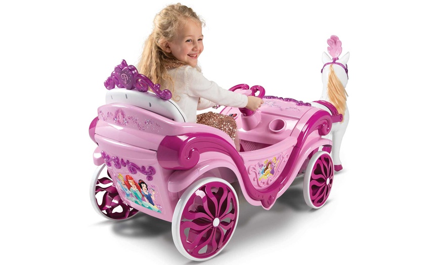 Image 3: Huffy Disney® Princess Horse and Carriage Ride-On