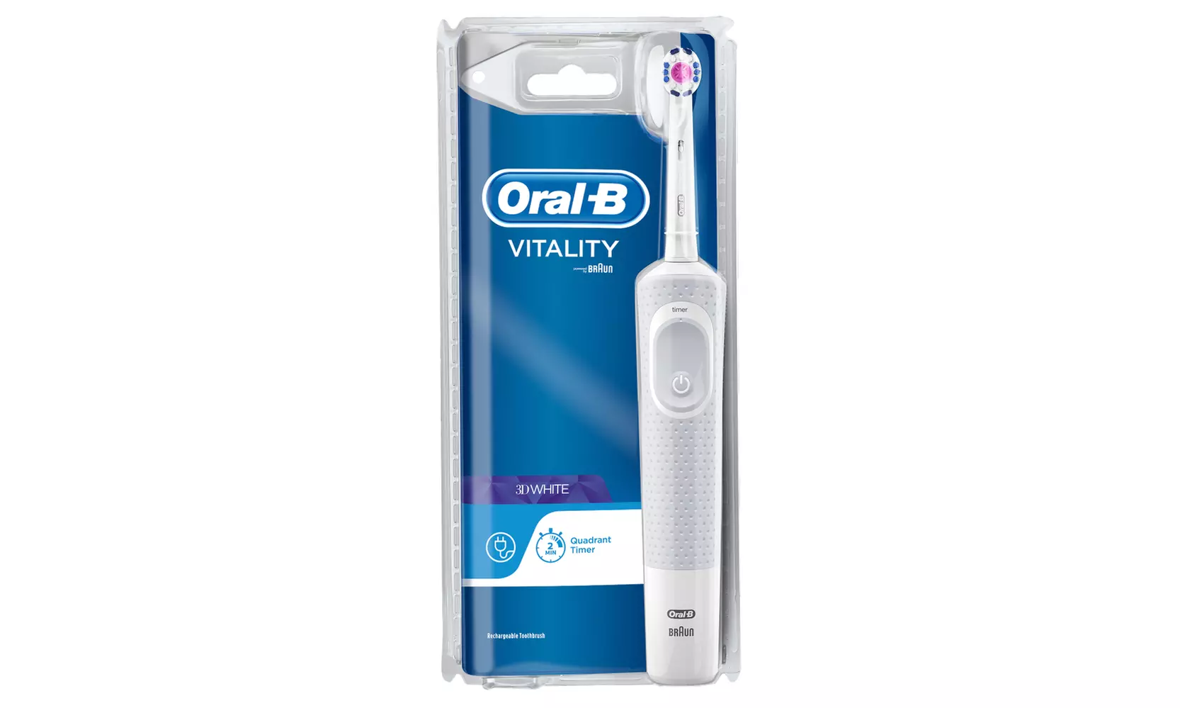 Oral-B Vitality Rechargeable Toothbrush with Optional Shaver Plug - Second Medium