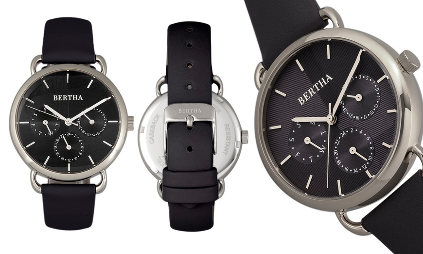 Image 5: Montre "Bertha Gwen" avec jour et date