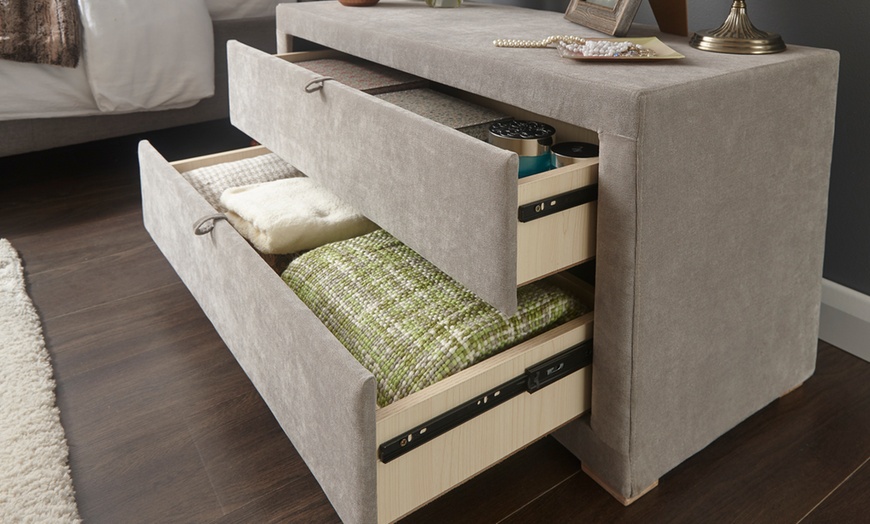 Image 12: Two-Drawer Storage Ottoman in 2 Colours