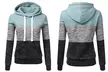 Sweat capuche femme tricolore - Second Medium