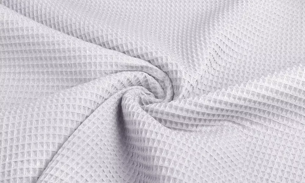 Zacht katoenen bedsprei met honingraat reliëf