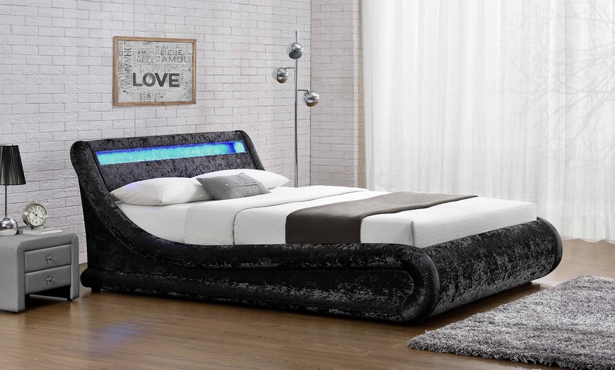 Image 8: Galaxy LED Ottoman Beds