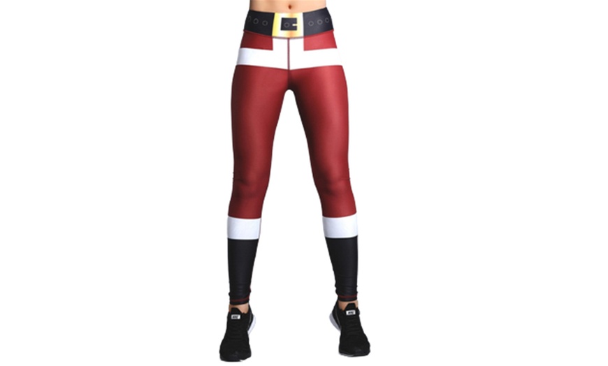 Image 3: Christmas Print Leggings