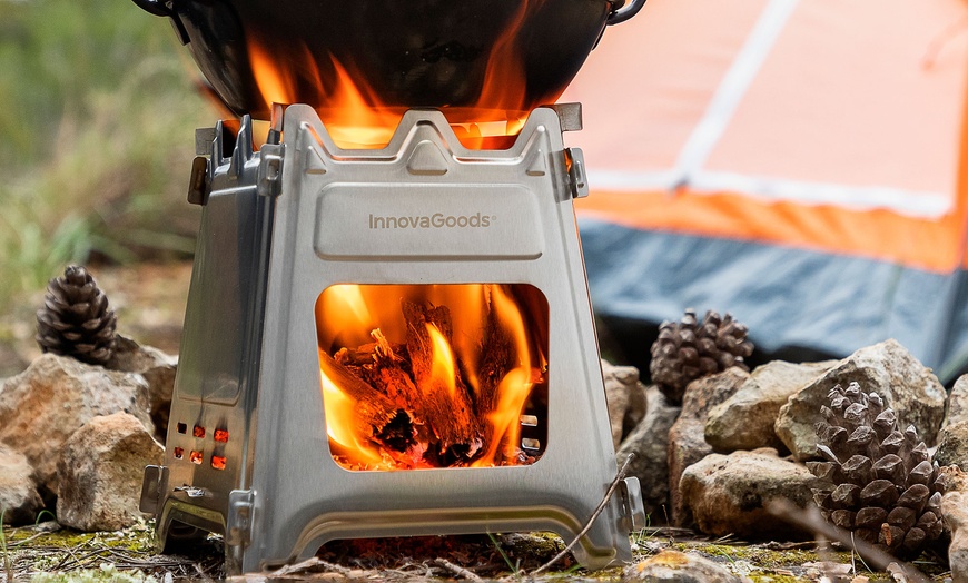 Image 2: InnovaGoods zerlegbarer Campingkocher „Flamet“