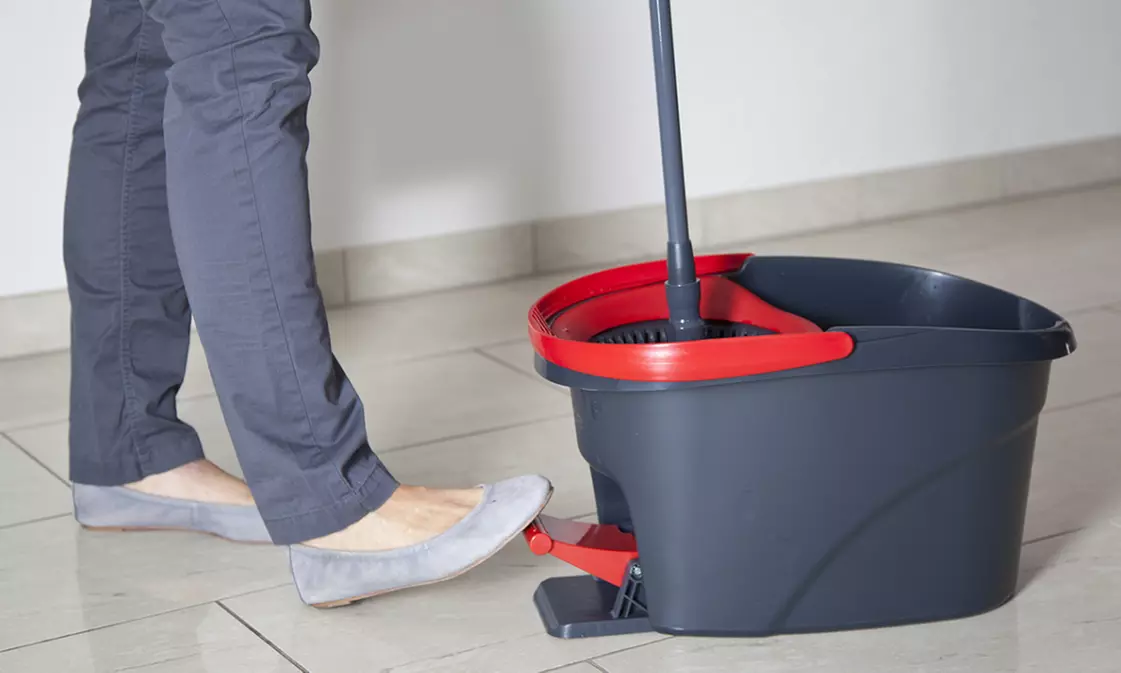 Vileda EasyWring & Clean Wischmop Komplettset mit 3Action Besen-Kopf - Second Medium