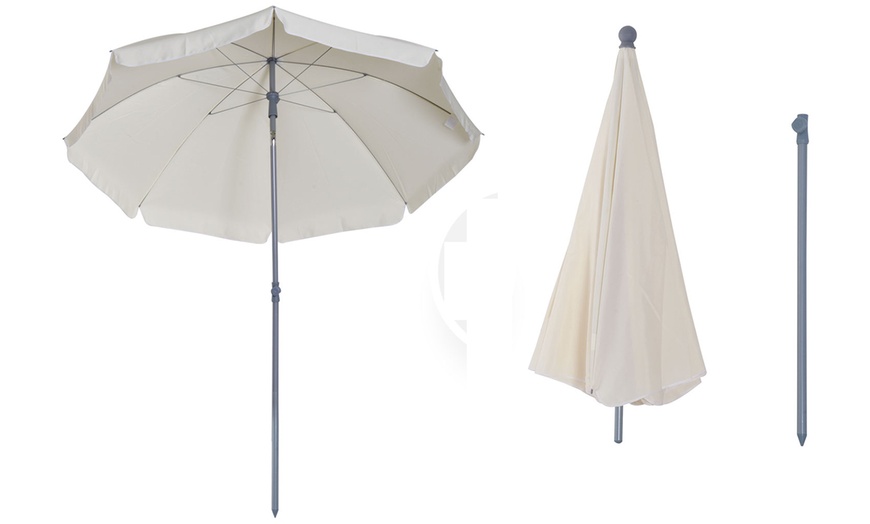 Image 4: Outsunny Beach Umbrella