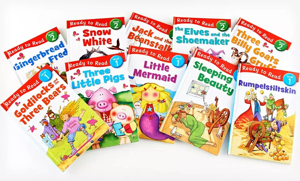 $19.99 for a Set of 10 Ready to Read Hardcover Children’s Storybooks with Reading Aids ($89.50 List Price) - Primary Image