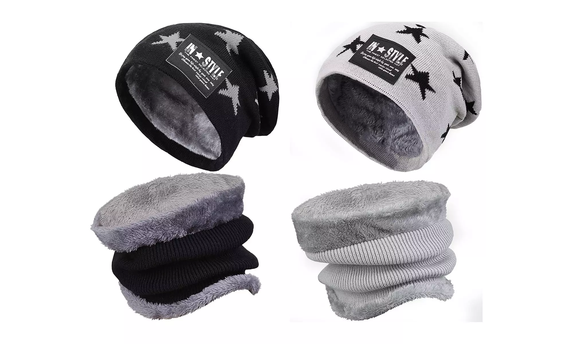 Muts voor kinderen, naar keuze met bijpassende sjaal