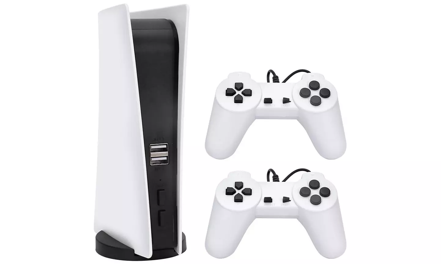 Retro videogameconsole met meer dan 200 geïnstalleerde spellen