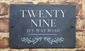 Personalised Slate House Sign