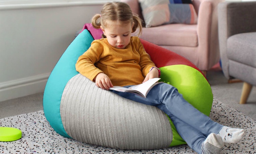 Image 2: Rucomfy Beanbags Sensory Kids Beanbag or Floor Cushion