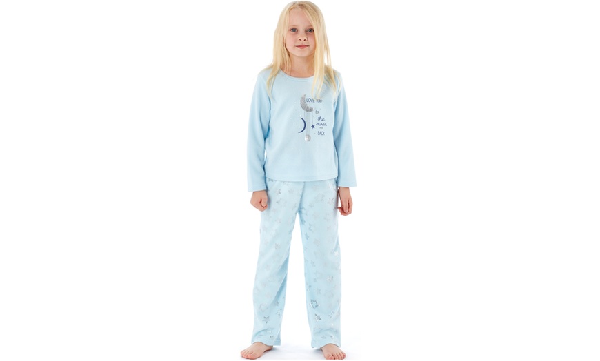 Image 3: Girls' Fleece PJ Set