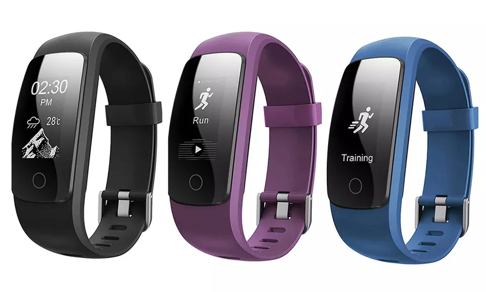 ID107Plus HR Weather Display GPS Fitness Tracker with 0.96" OLED Touchscreen - Primary Image