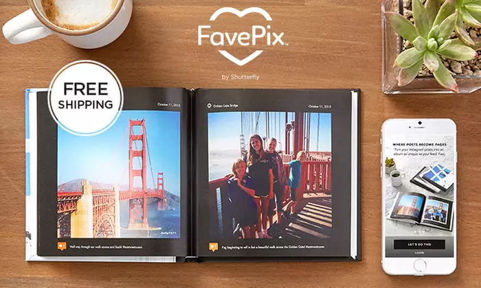 $5 for a 6x6 Hard Cover Photo Book from FavePix by Shutterfly ($19.99 Value) - Primary Image