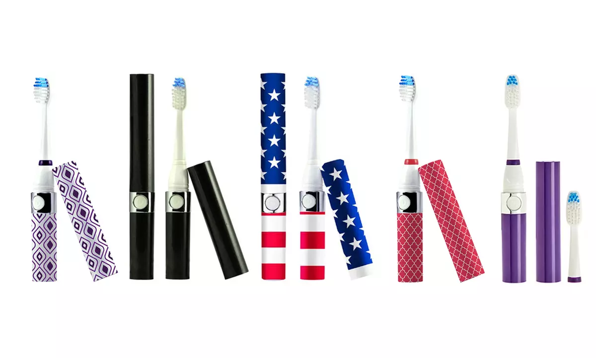 Pursonic Portable Sonic Travel-Size Toothbrush Set - Primary Image