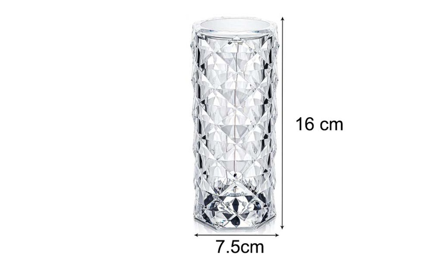 Image 5: Crystal Diamond Table Lamp