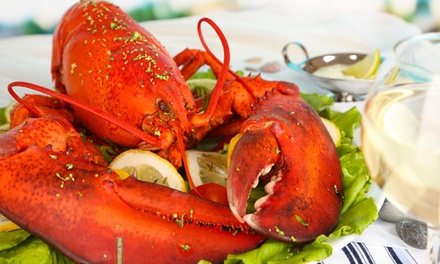 Lobster Dinner for Two: Two Lobsters, Two Side Dishes, Two Glasses of House Wine - Caffe Regatta