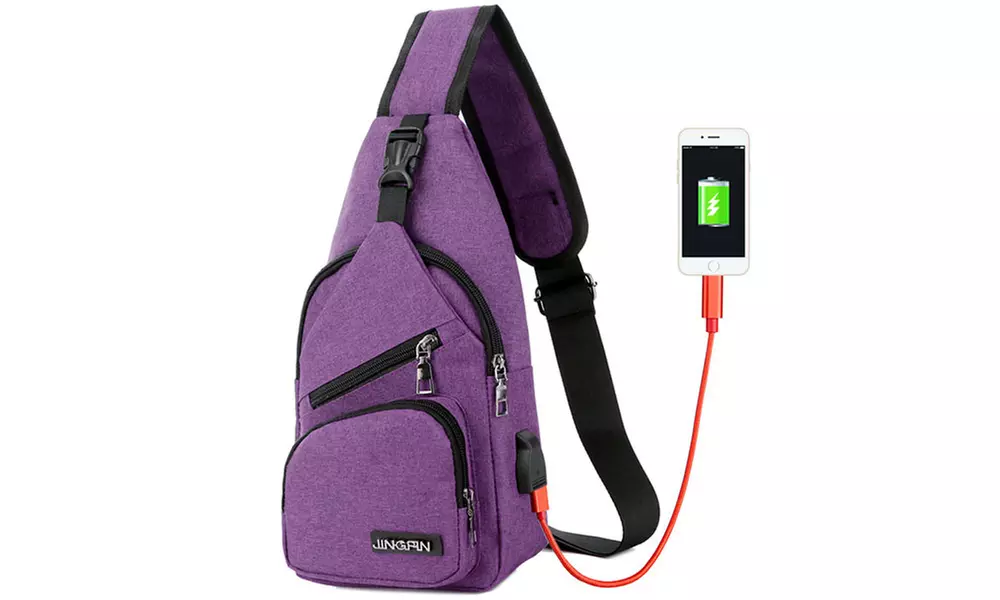 Sac en bandoulière avec port USB