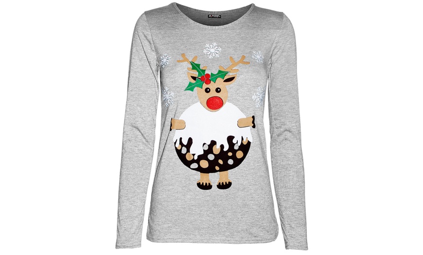 Image 5: Long Sleeve Christmas Tops