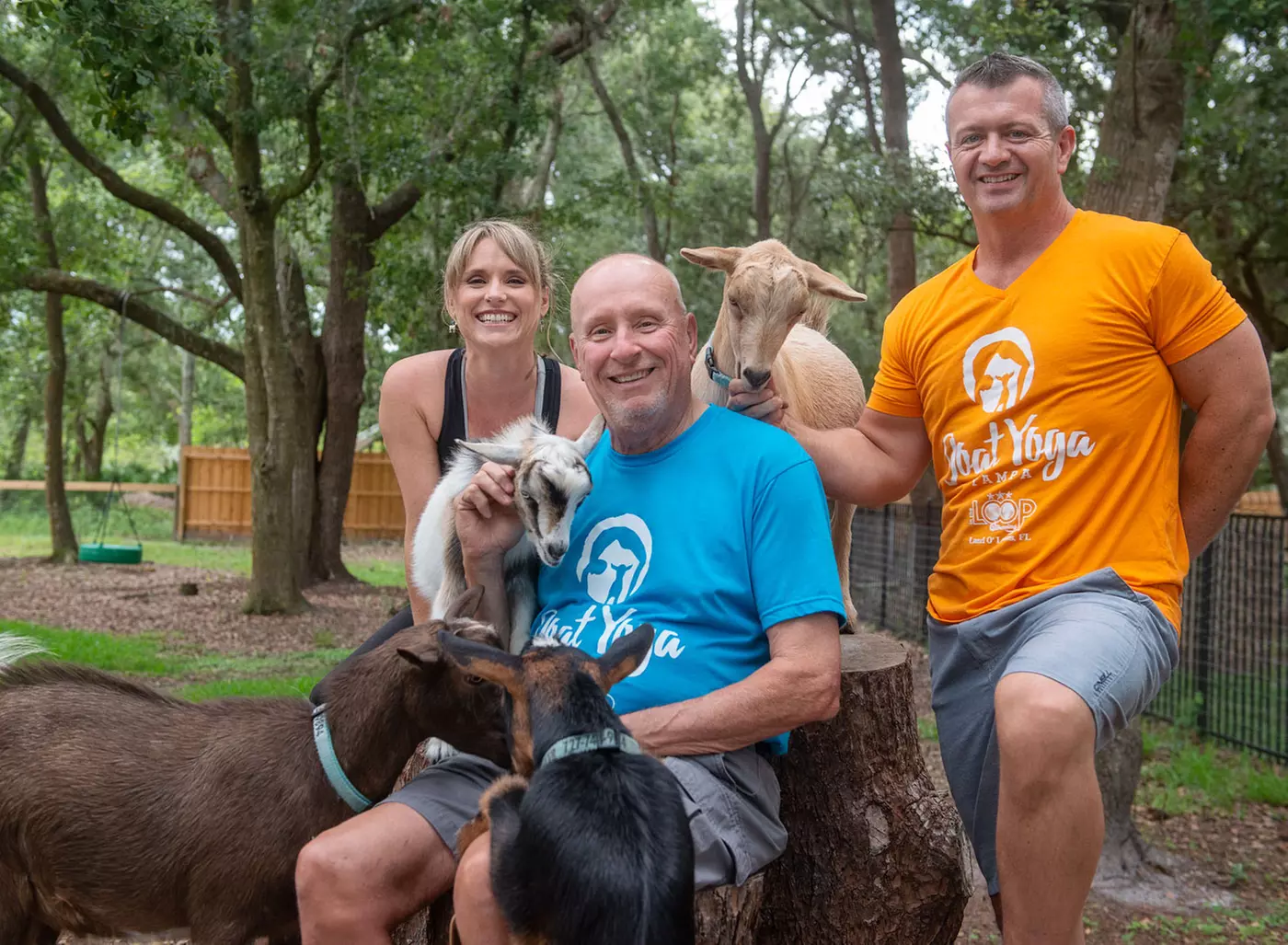 One or Three Goat Yoga Class at Goat Yoga Tampa (Up to 27% Off) - Second Medium