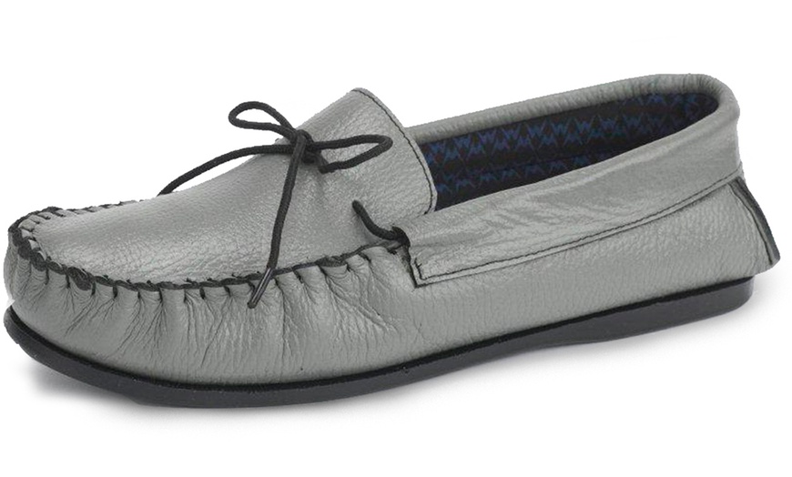 Image 4: Men's Leather Moccasins