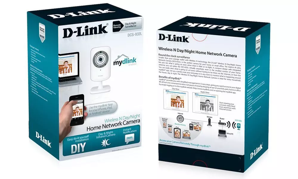 One or Two D-Link Wireless Home Security Day and Night Cameras with Wi-Fi - Second Medium