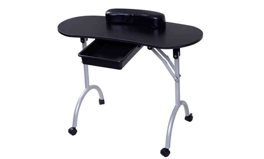 Image 2: Portable Folding Manicure Table
