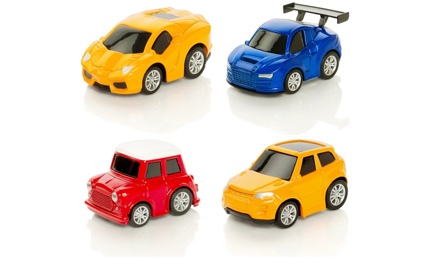 Image 3: Set of Eight Die-Cast Pull Back Cars