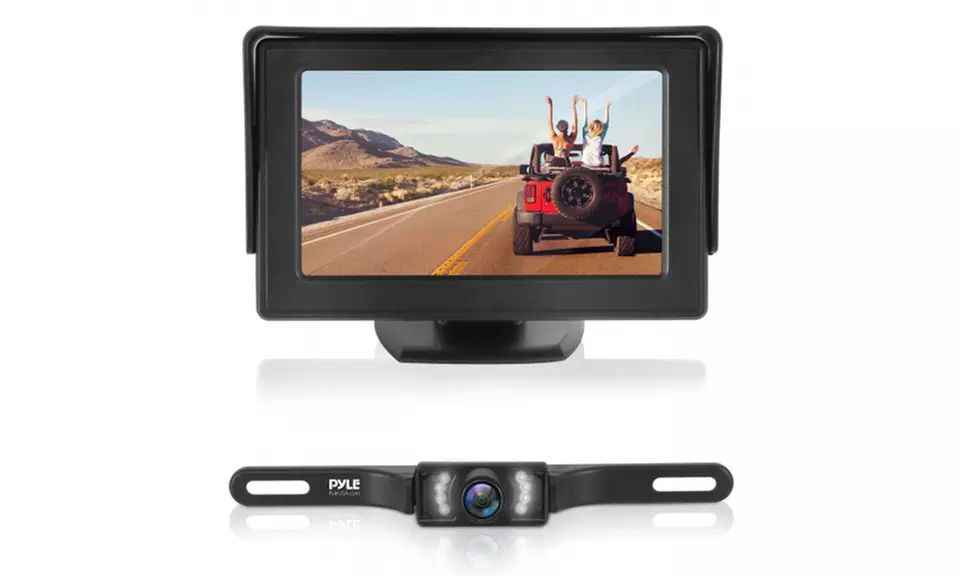 Pyle PLCM4585WIR Backup Camera & Video Monitor System with 4.3" Display Screen - Primary Image