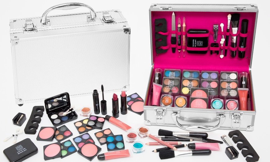 Image 2: 54- or 80-Piece Dawn Till Dusk Make-Up Vanity Case
