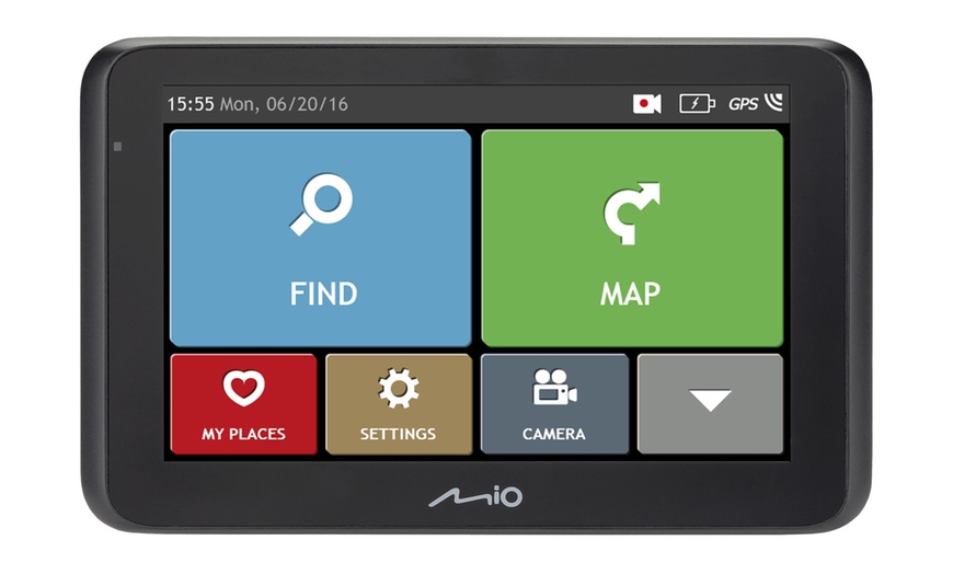 Image 2: MIO GPS with Integrated Dash Cam
