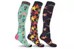DCF Pop Print Knee-High Compression Sock Collection (3- or 6-Pack) - Second Medium