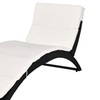Image 2: Outsunny Rattan Sun Lounger in choice of colours 